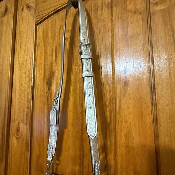 Coach Metallic Silver Crossbody Bag - Picture 4 of 5